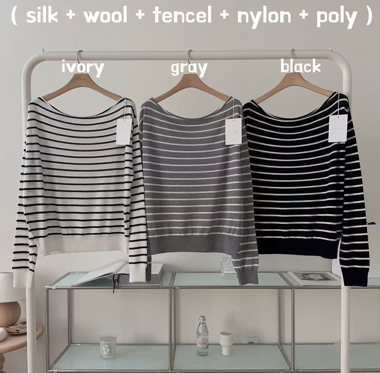 Off Shoulder Stripe Top