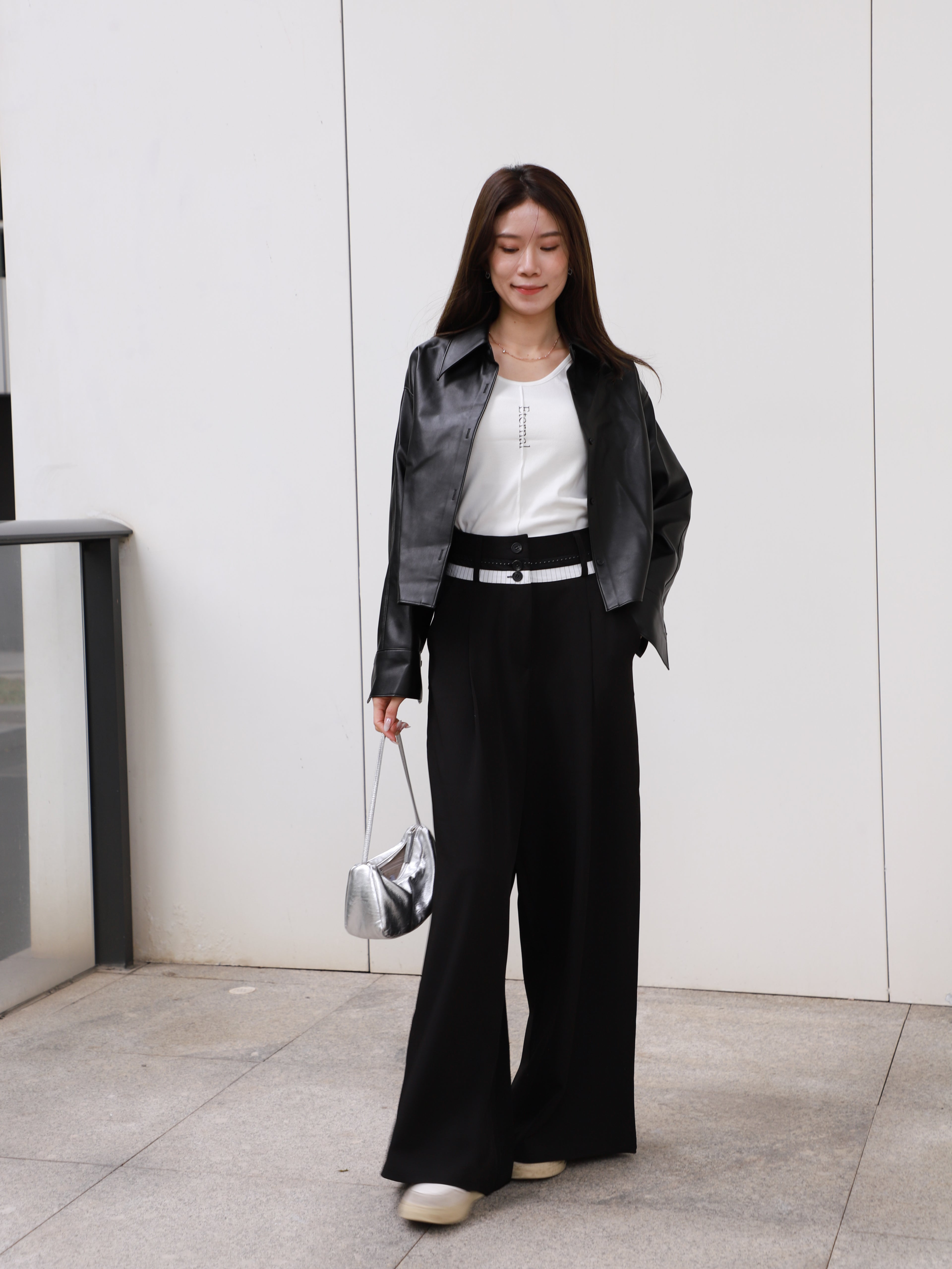 Waist Detailed Chiffon Pants