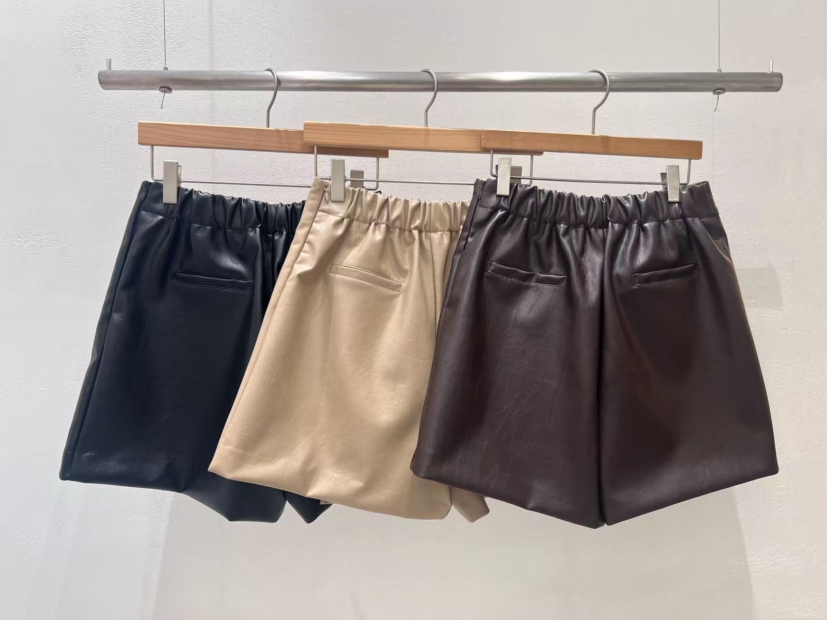 Leather Skirt Shorts