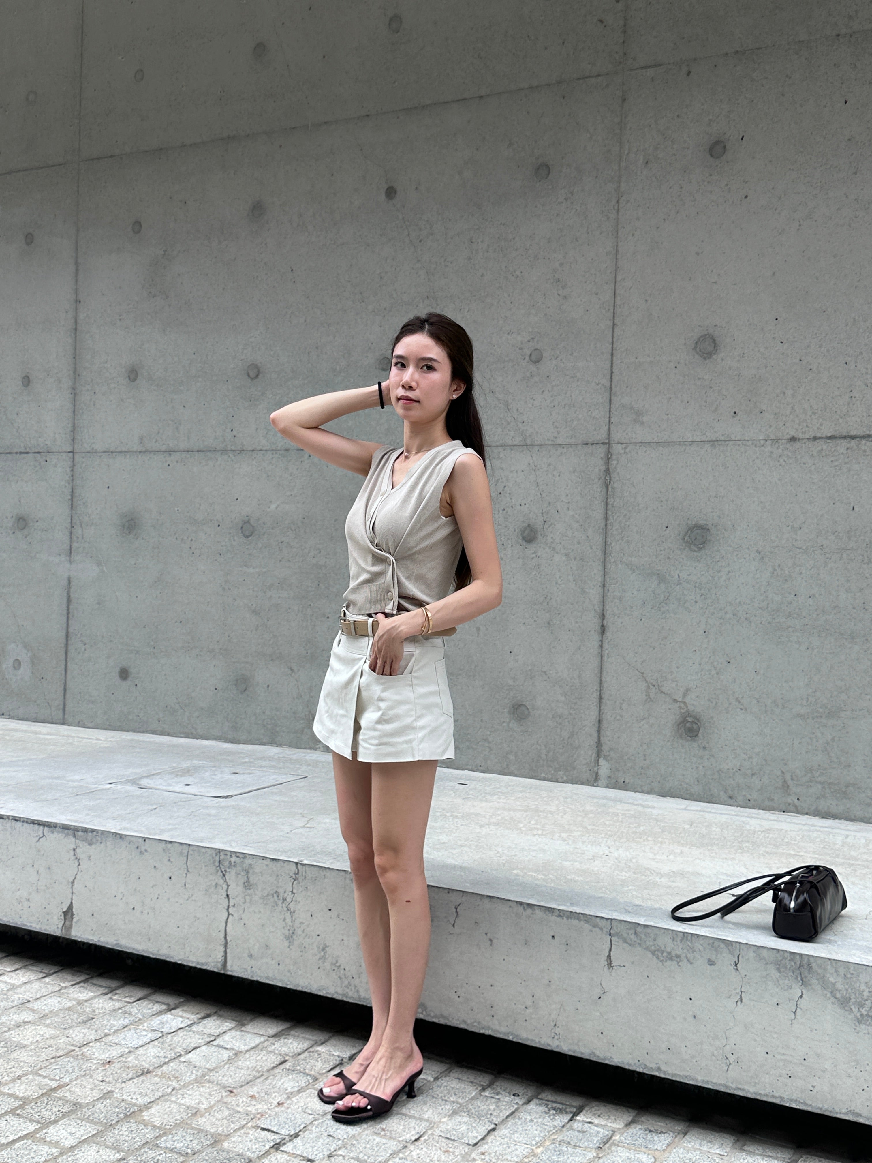 Knitted Buttom Up Vest