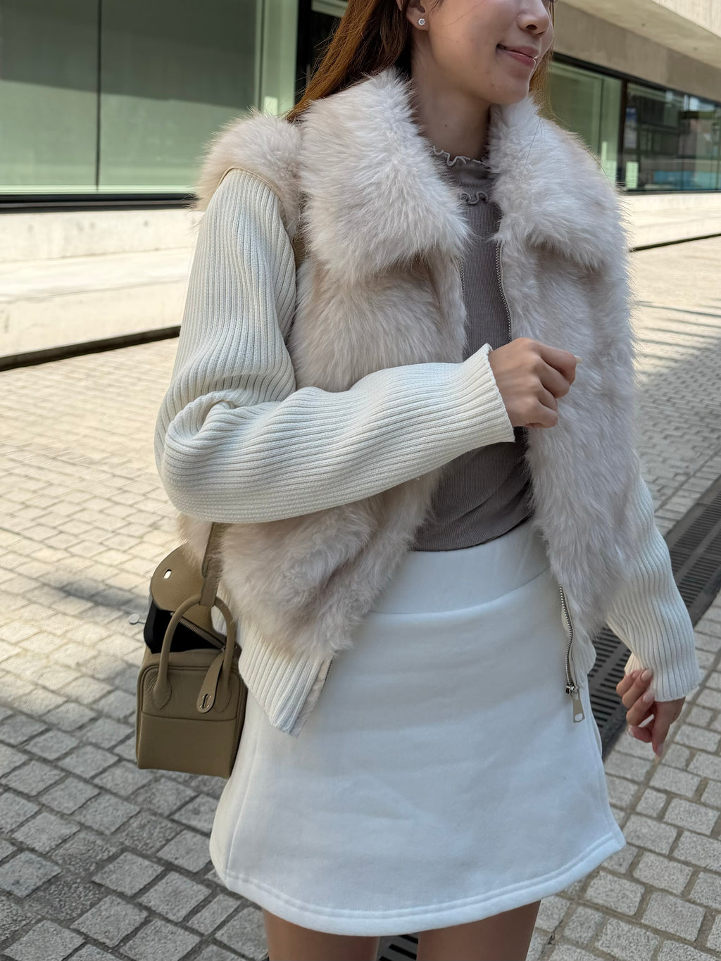 Fluffy Fur Jacket (removable sleeves)