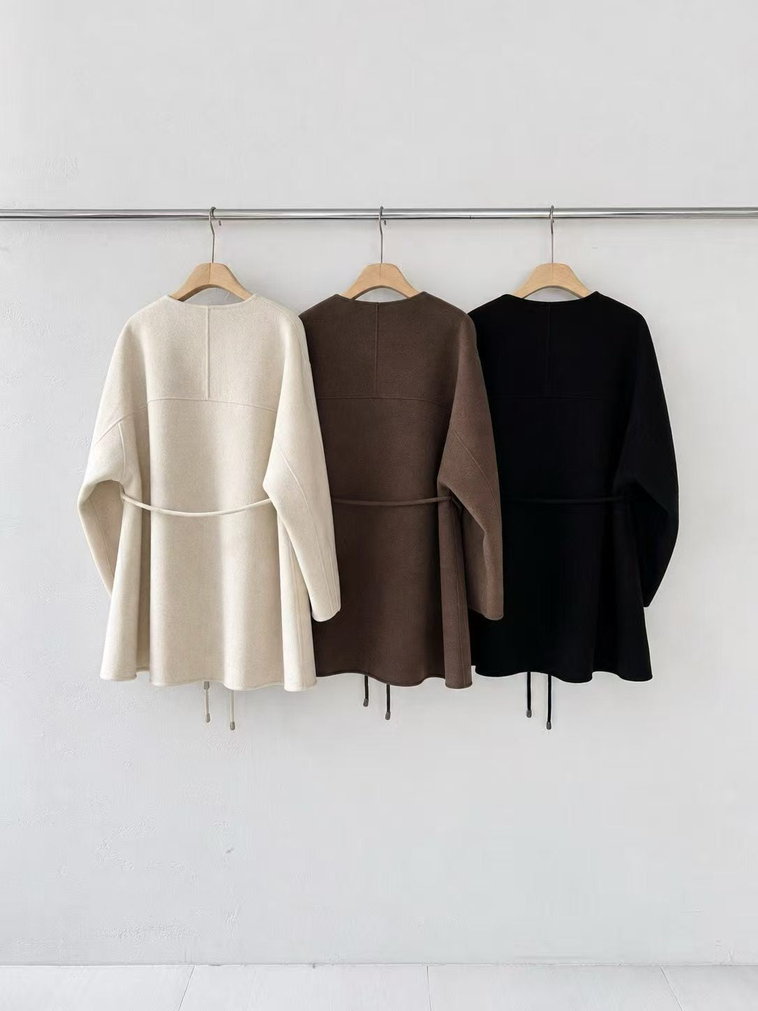 Tie Mid Length Coat