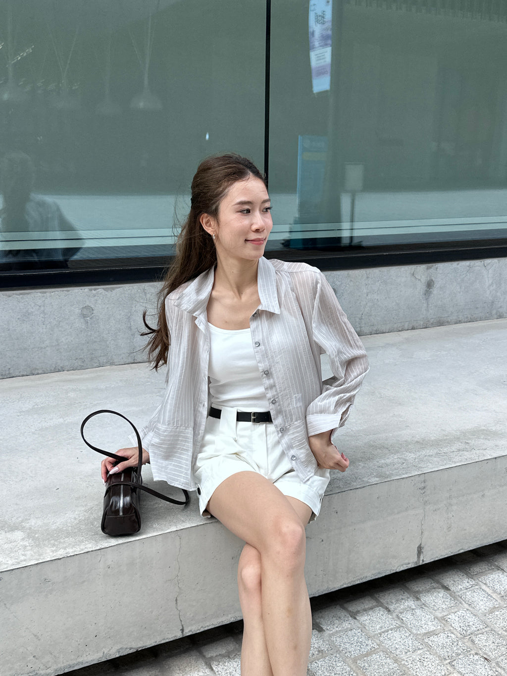 Cropped Striped Shirt
