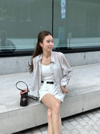 Cropped Striped Shirt
