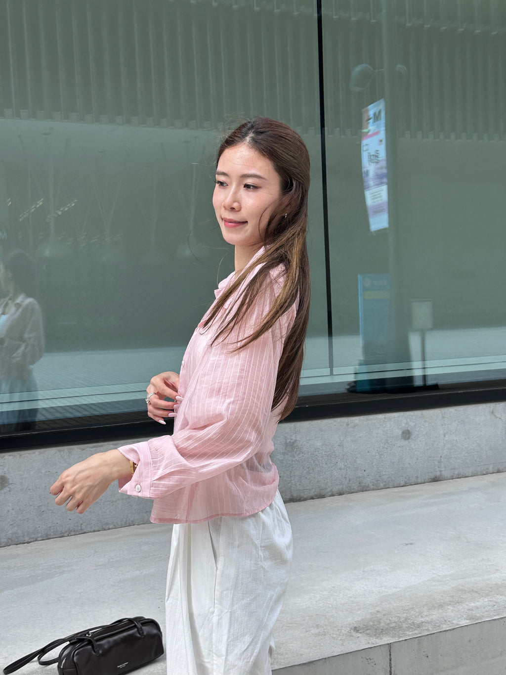 Cropped Striped Shirt
