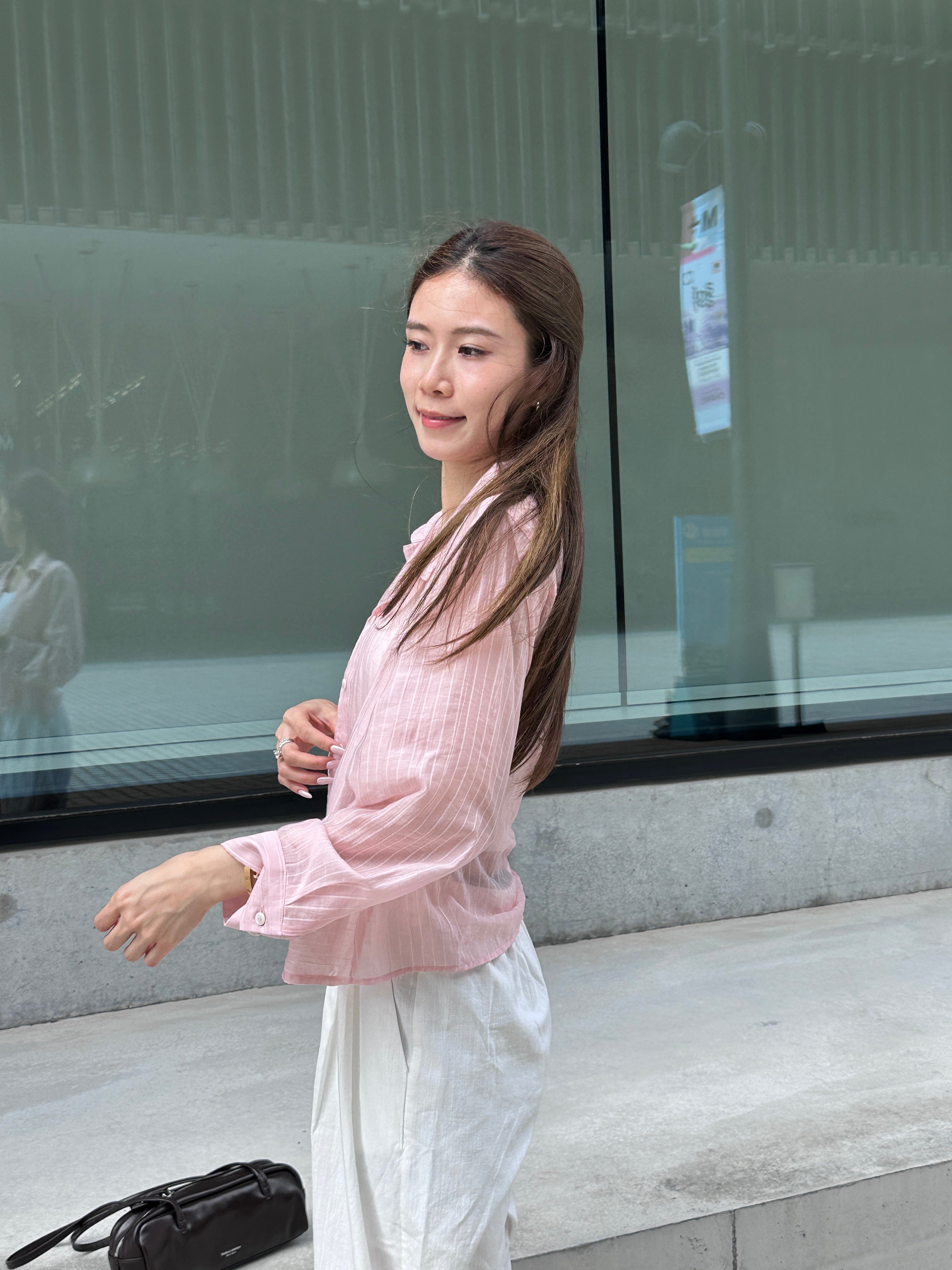 Cropped Striped Shirt
