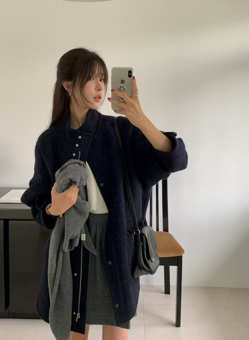 Stand Collar Loose Coat