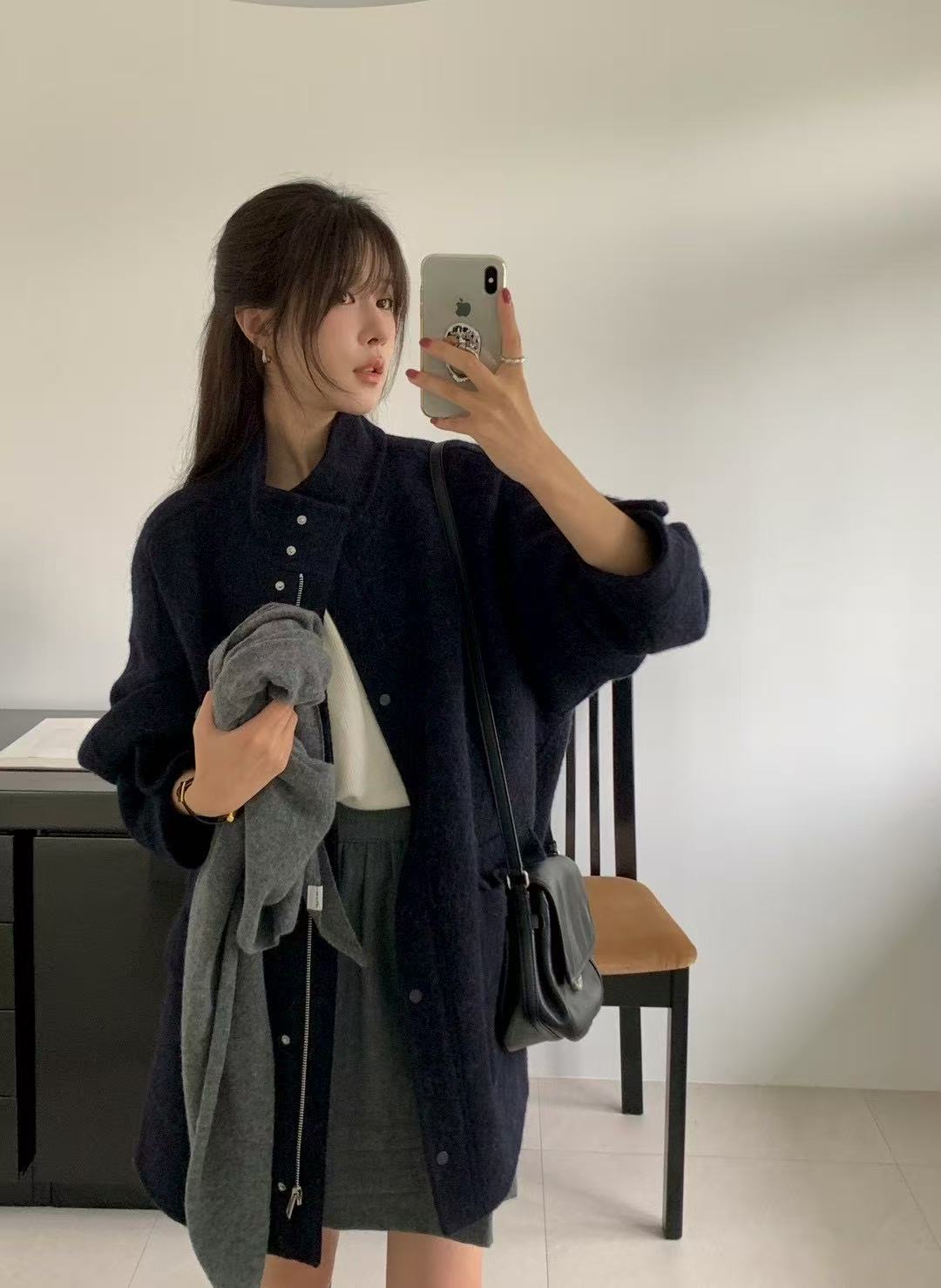 Stand Collar Loose Coat