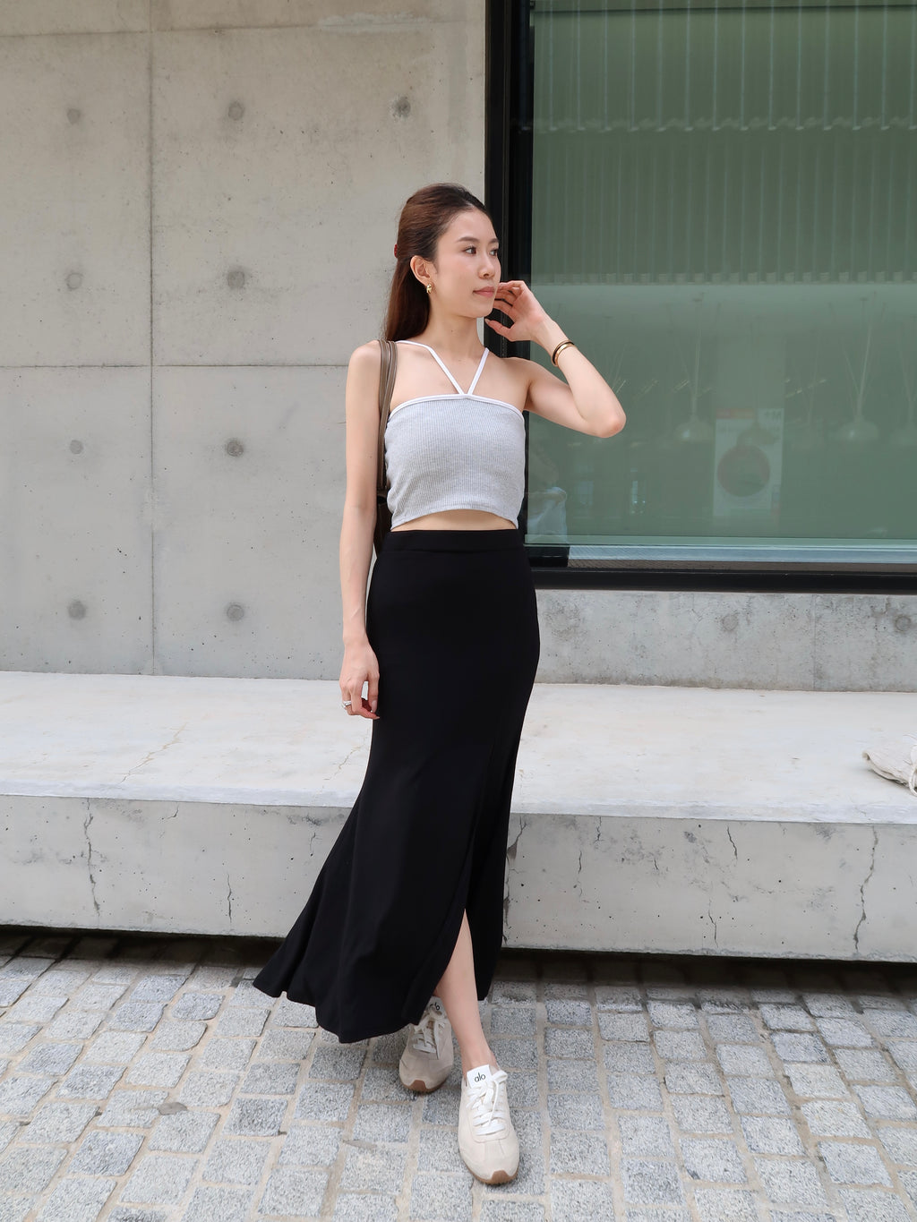 V Double Straps Bra Top