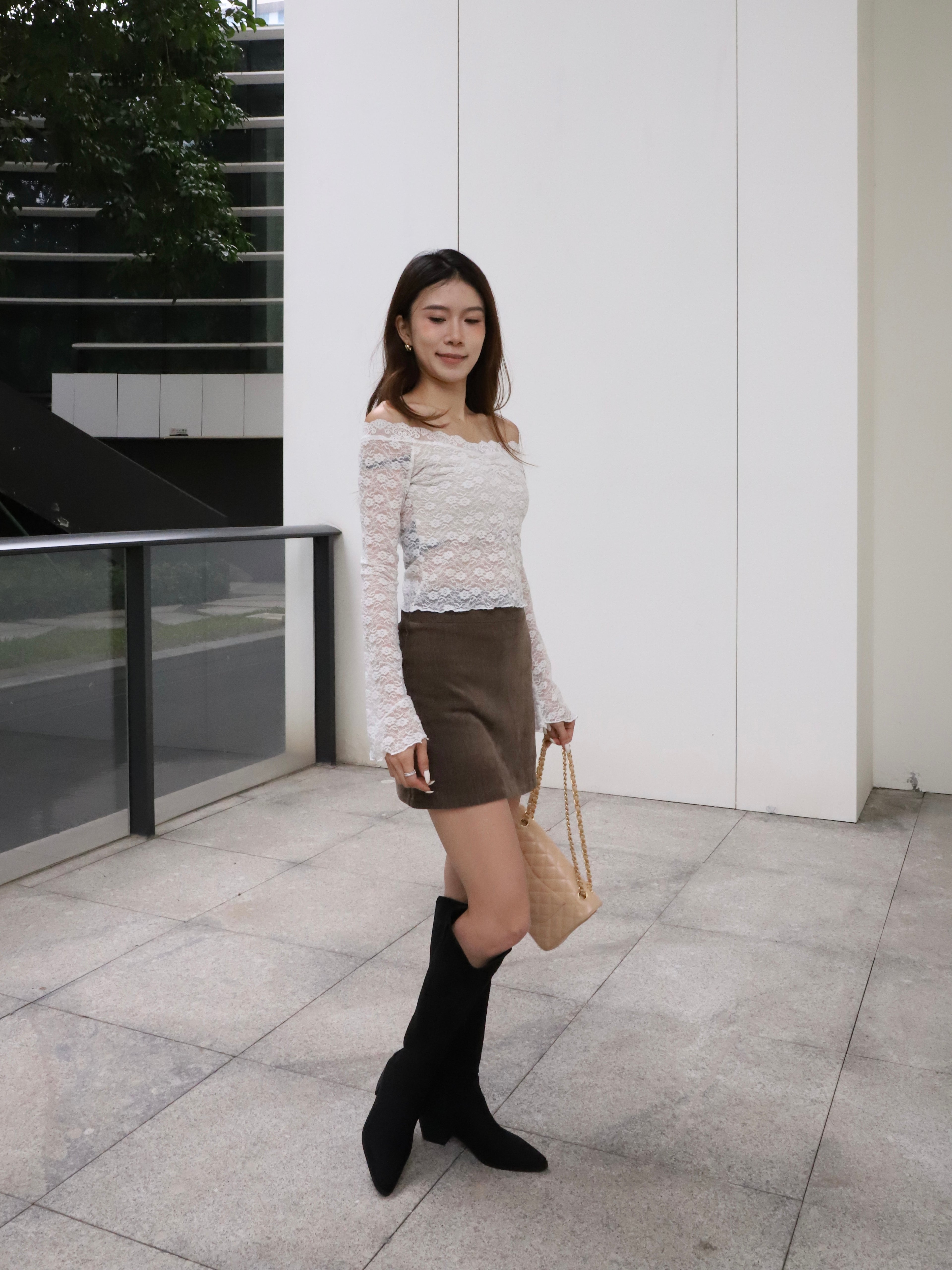 Whole Lace Off Shoulder Top