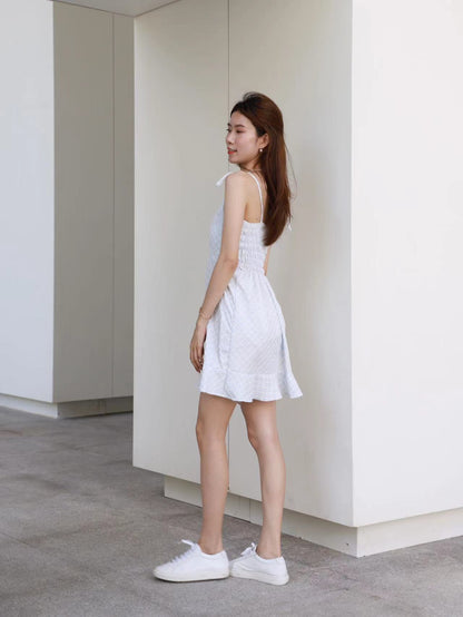 THAI Tied Shoulder Mini Dress