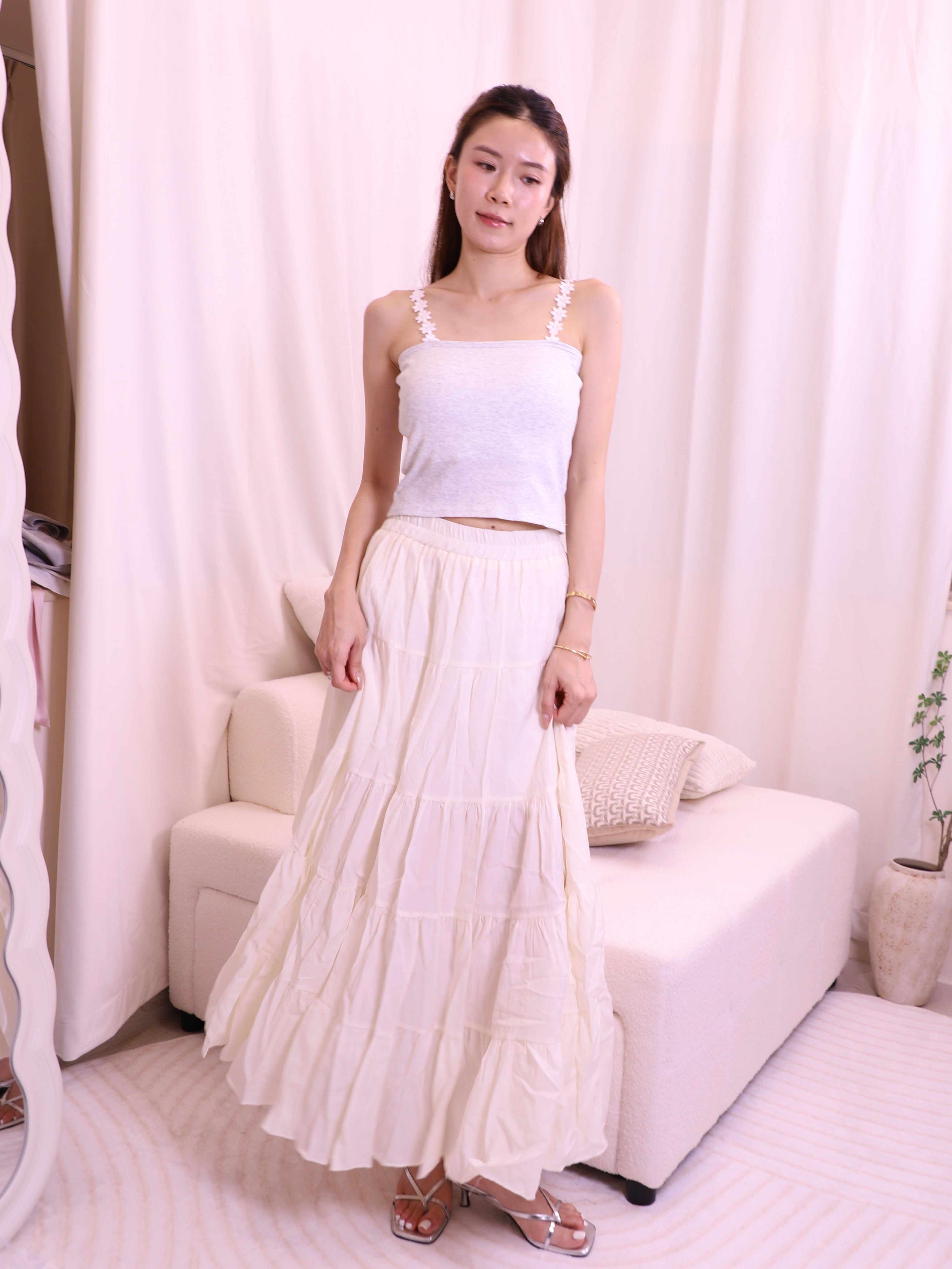 Summer Beach Maxi Cupcake Skirt