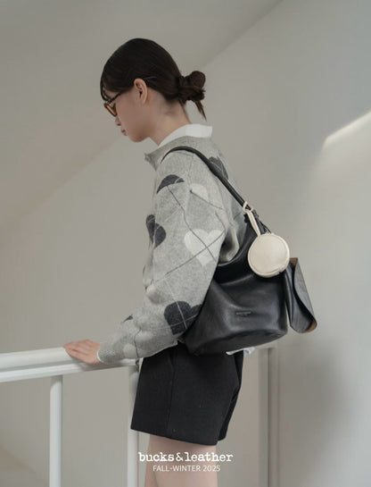Circle Bucket Bag (with coin bag)