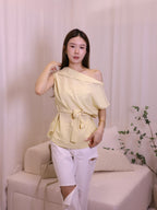 One Side Off Shoulder Shirt Top