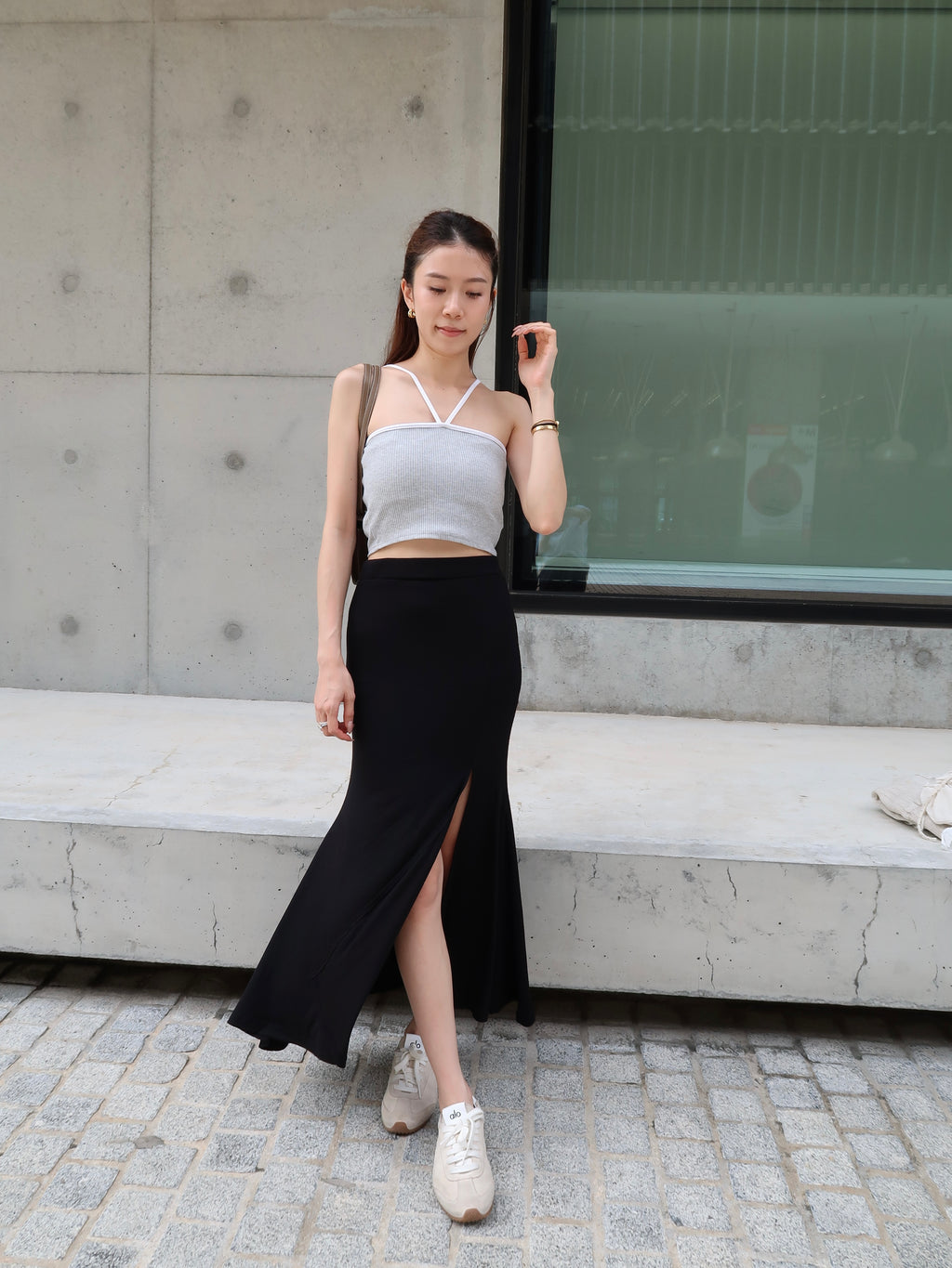 V Double Straps Bra Top