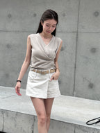 Knitted Buttom Up Vest
