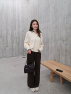 Removable V Neck Sweatshirt