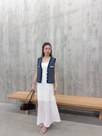 Striped Knitted Vest