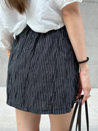 Striped Linen Skirt