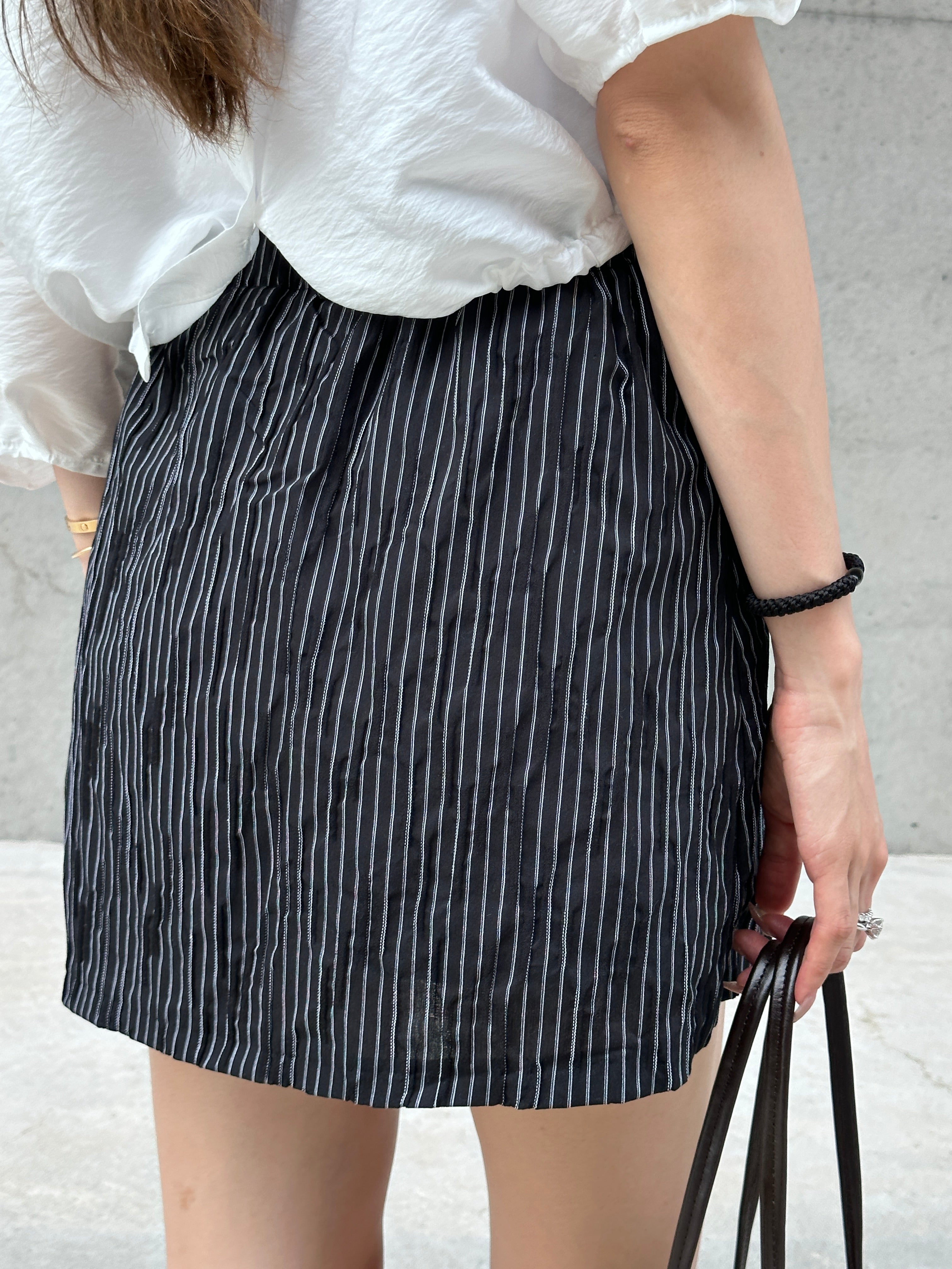 Striped Linen Skirt