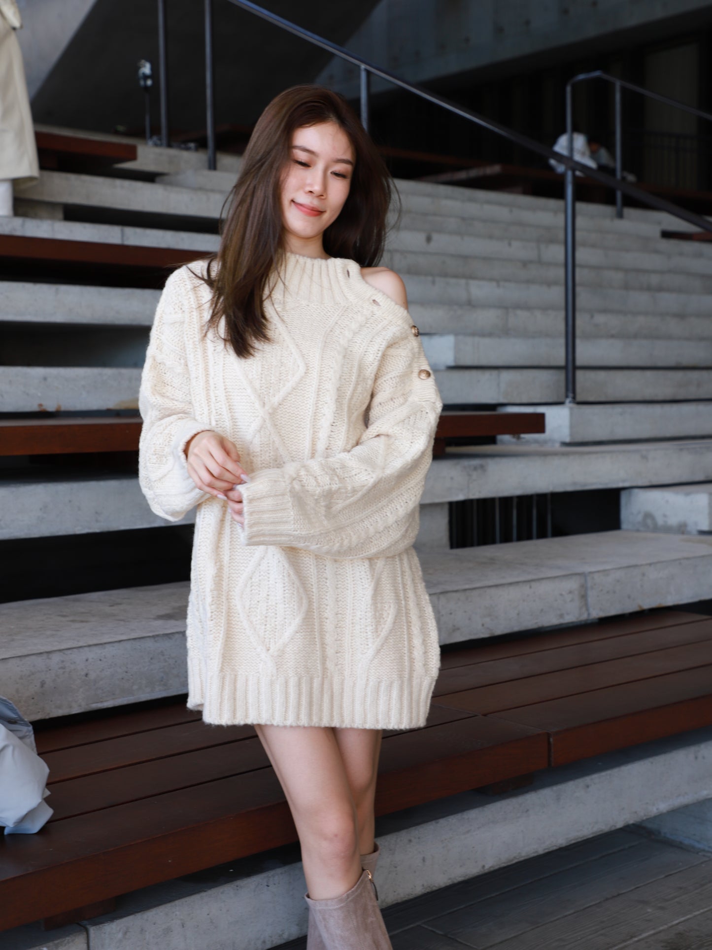 Big Button Oversized Sweater