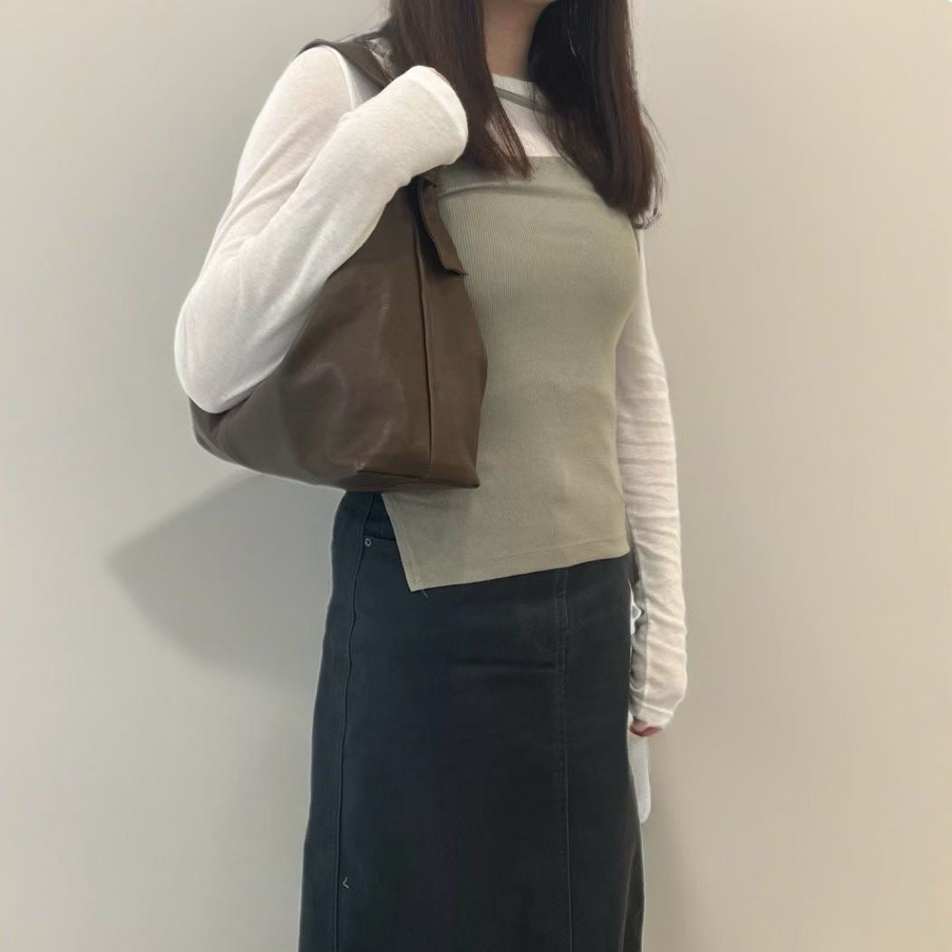 2 Knot Real Leather Bag