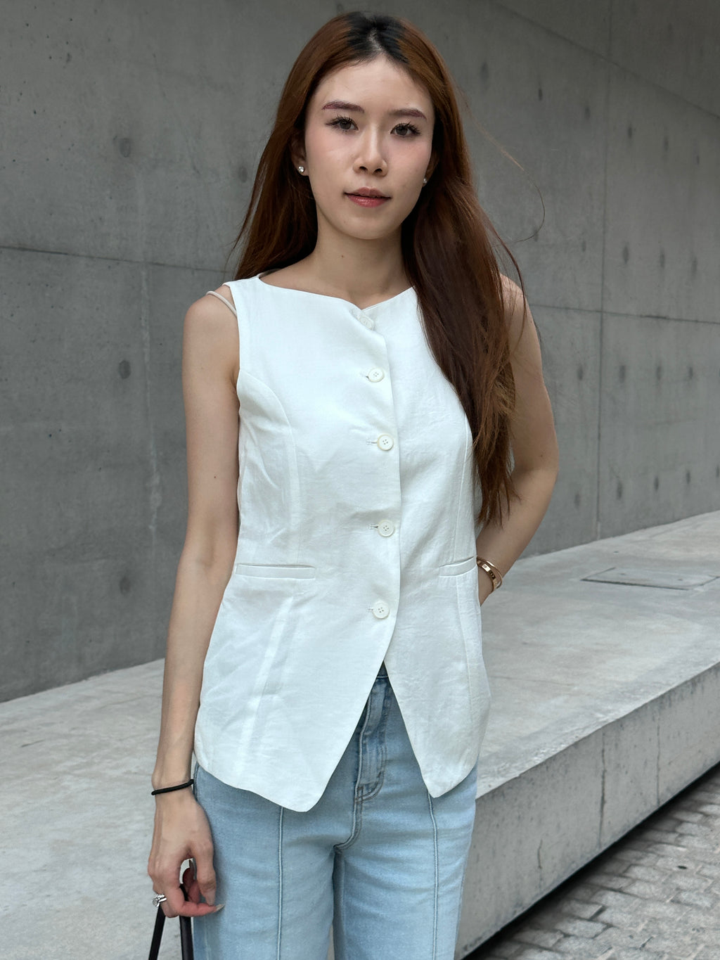 French Style Slim Vest