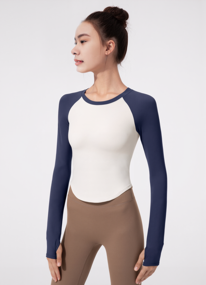 Mix Colour Long Sleeves Top