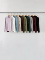 Ribbed Turtleneck Top