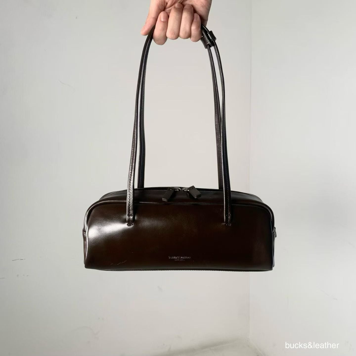 Real Leather Box Bag 亮面牛皮小號 26SS