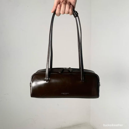 Real Leather Box Bag 亮面牛皮小號 26SS