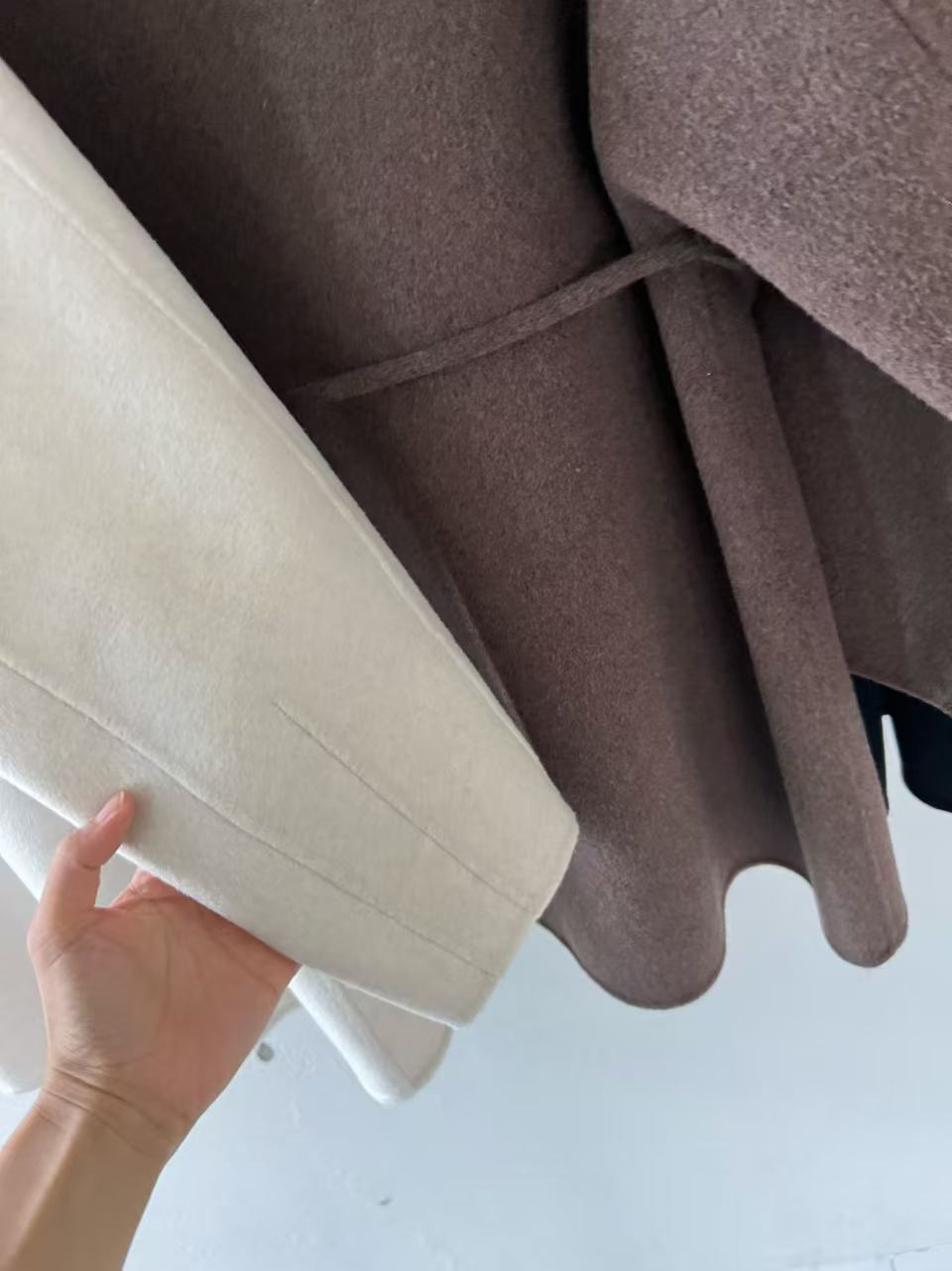 Tie Mid Length Coat