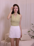 Ruffles Slit Skirt Shorts