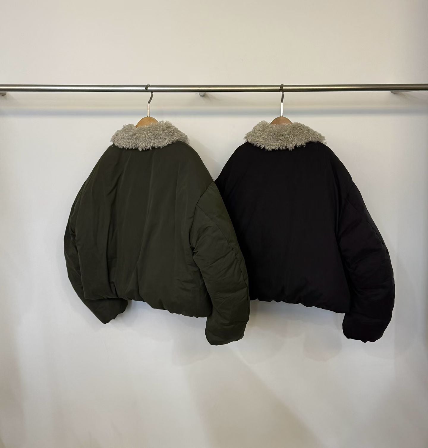 Collar Neck Plain Down Jacket