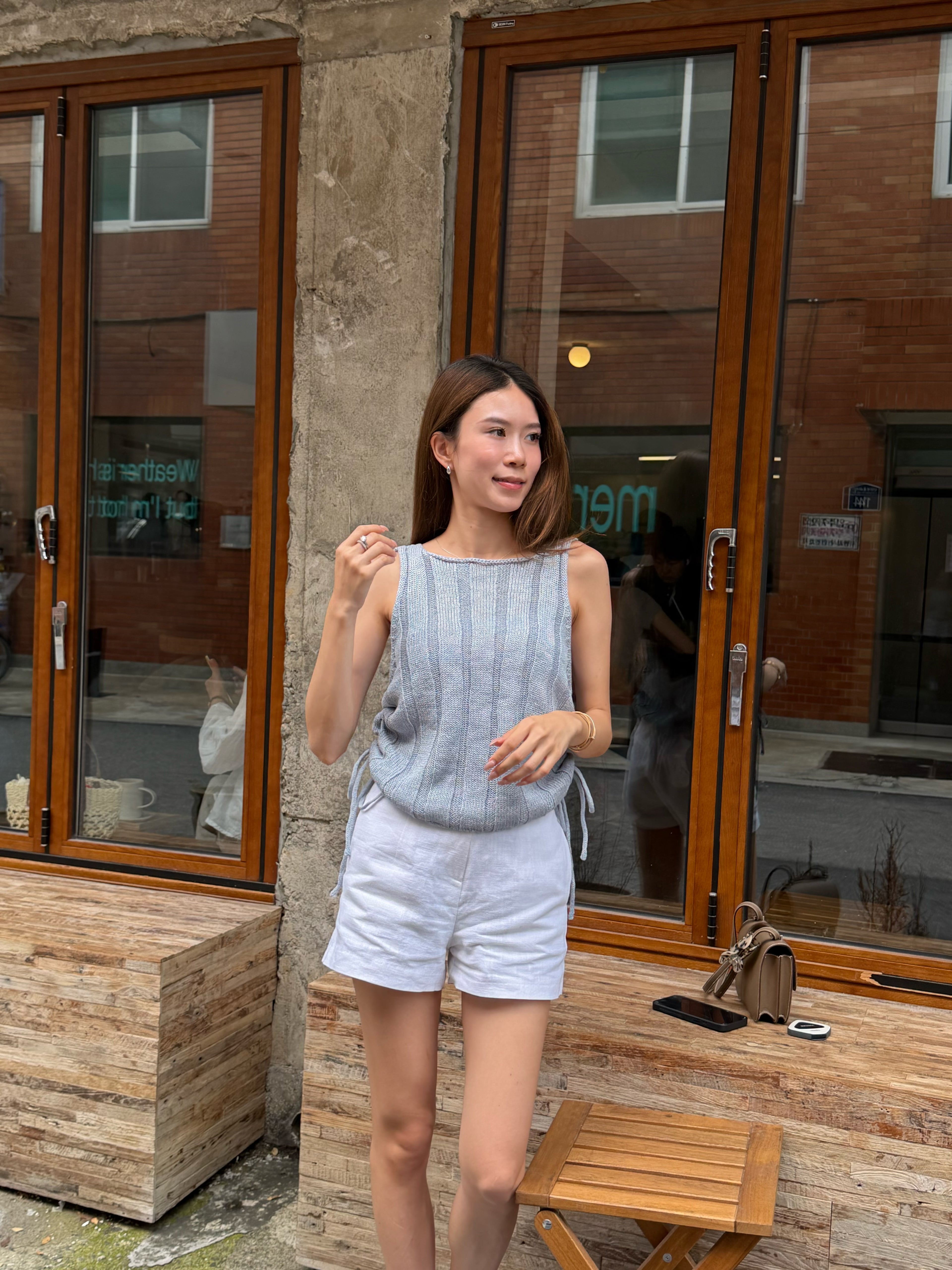 Knitted Tied Both Side Tank