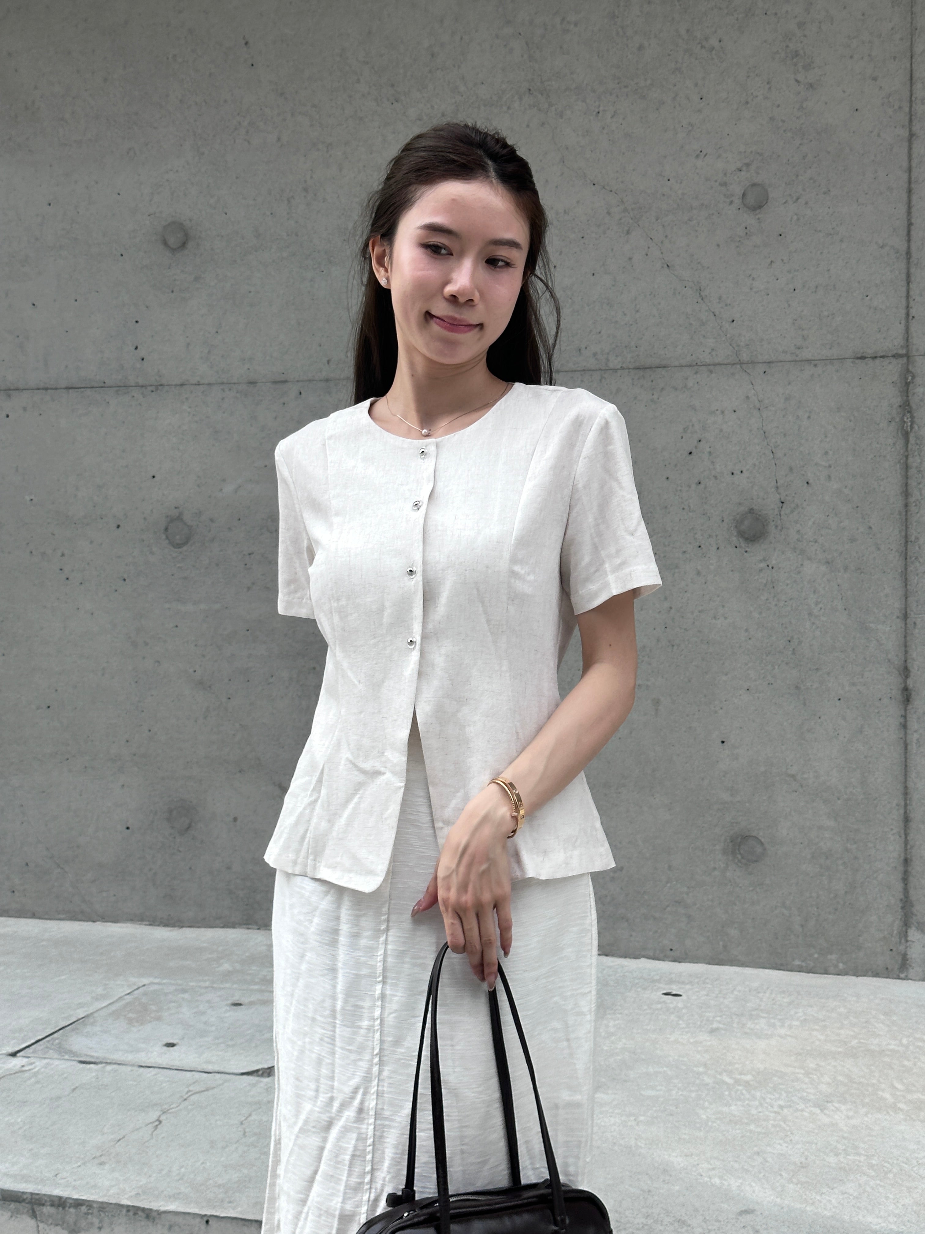 Slim Cut Chiffon Top