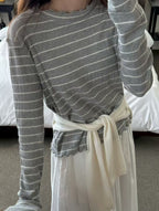 Scallop Stripe Top