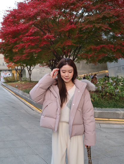 Dusty Pink Down Jacket