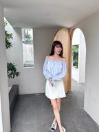 Half Pleated Mini Skirt