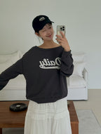 Boat Neck Sweatshirt