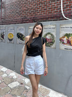 Linen Office Shorts
