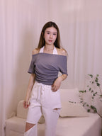 Cross Neck Doubled Base T Top