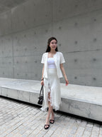 Slim Cut Chiffon Top
