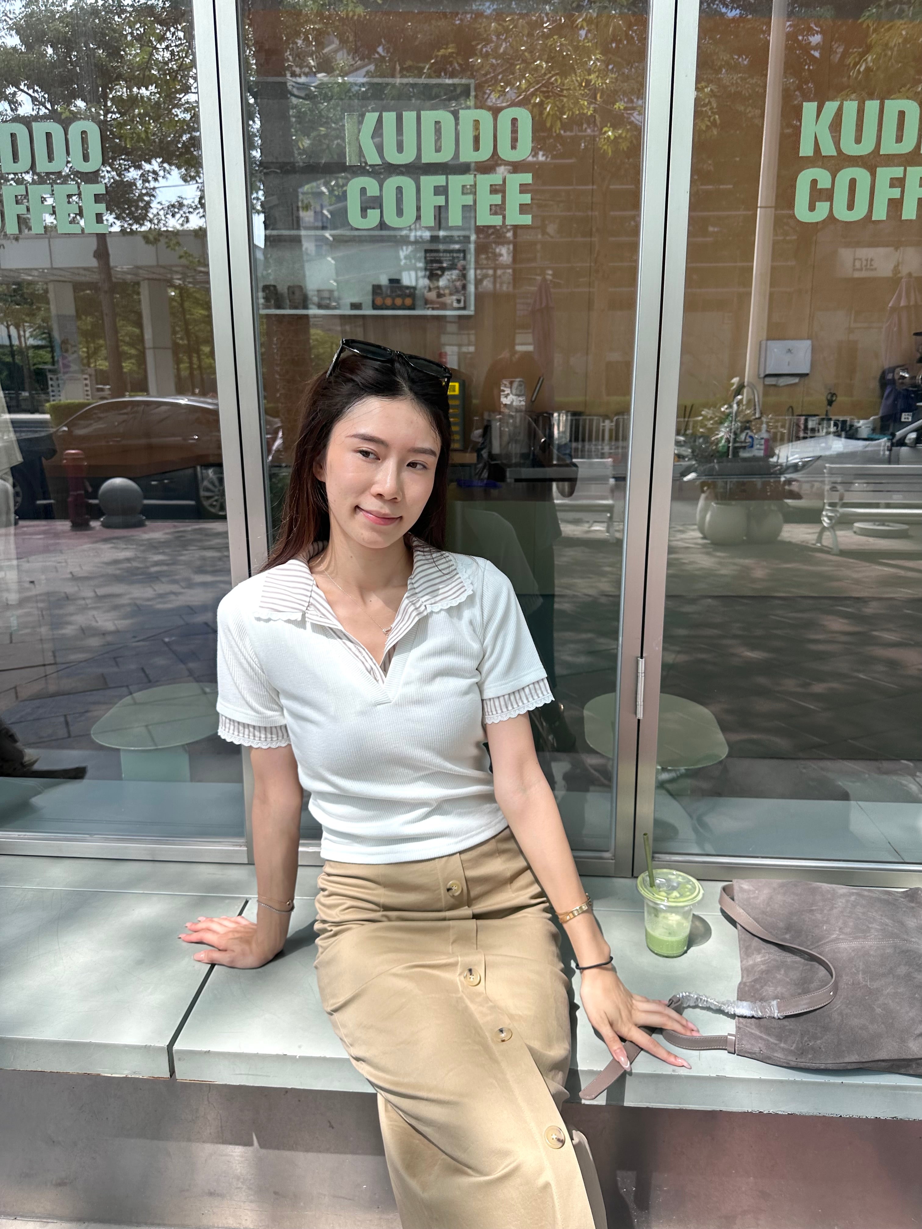 Mix Sleeves V Neck T Top