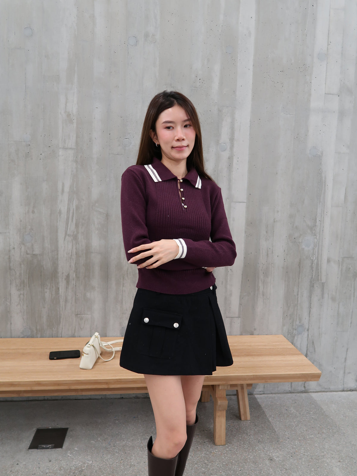 Collar Polo Top