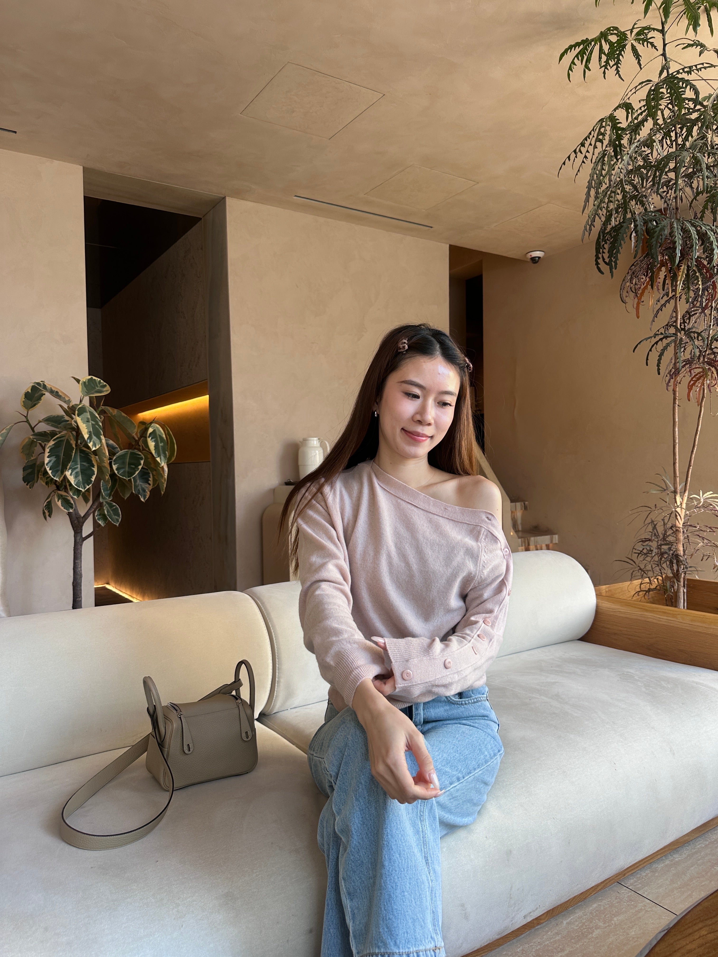 Cashmere Button Up Sweater