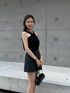 Striped Linen Skirt