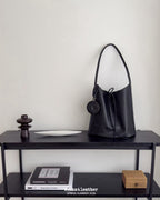 Real Leather Tied Long Shoulder Bag