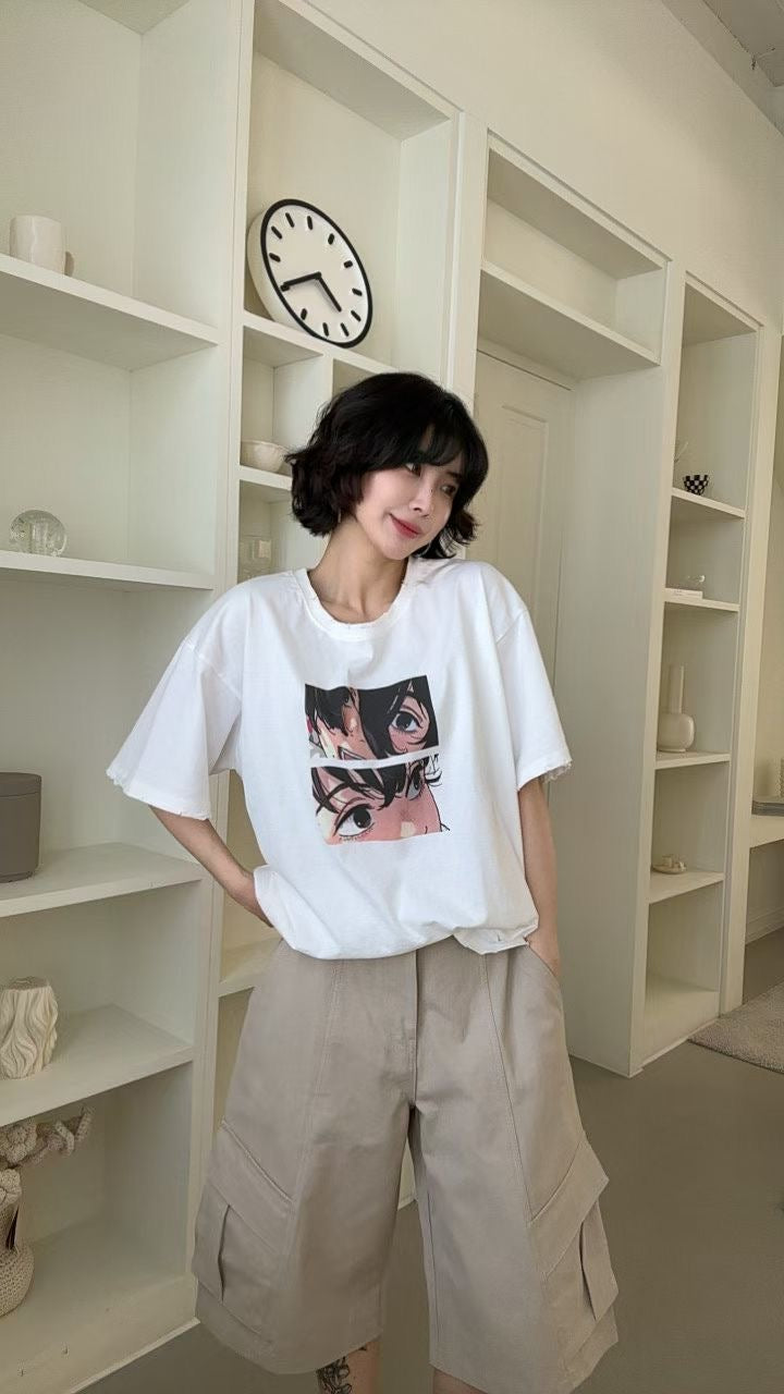 Cartoon Cotton T Top