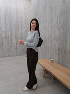 Cotton Thin Lined Long Sleeves Top